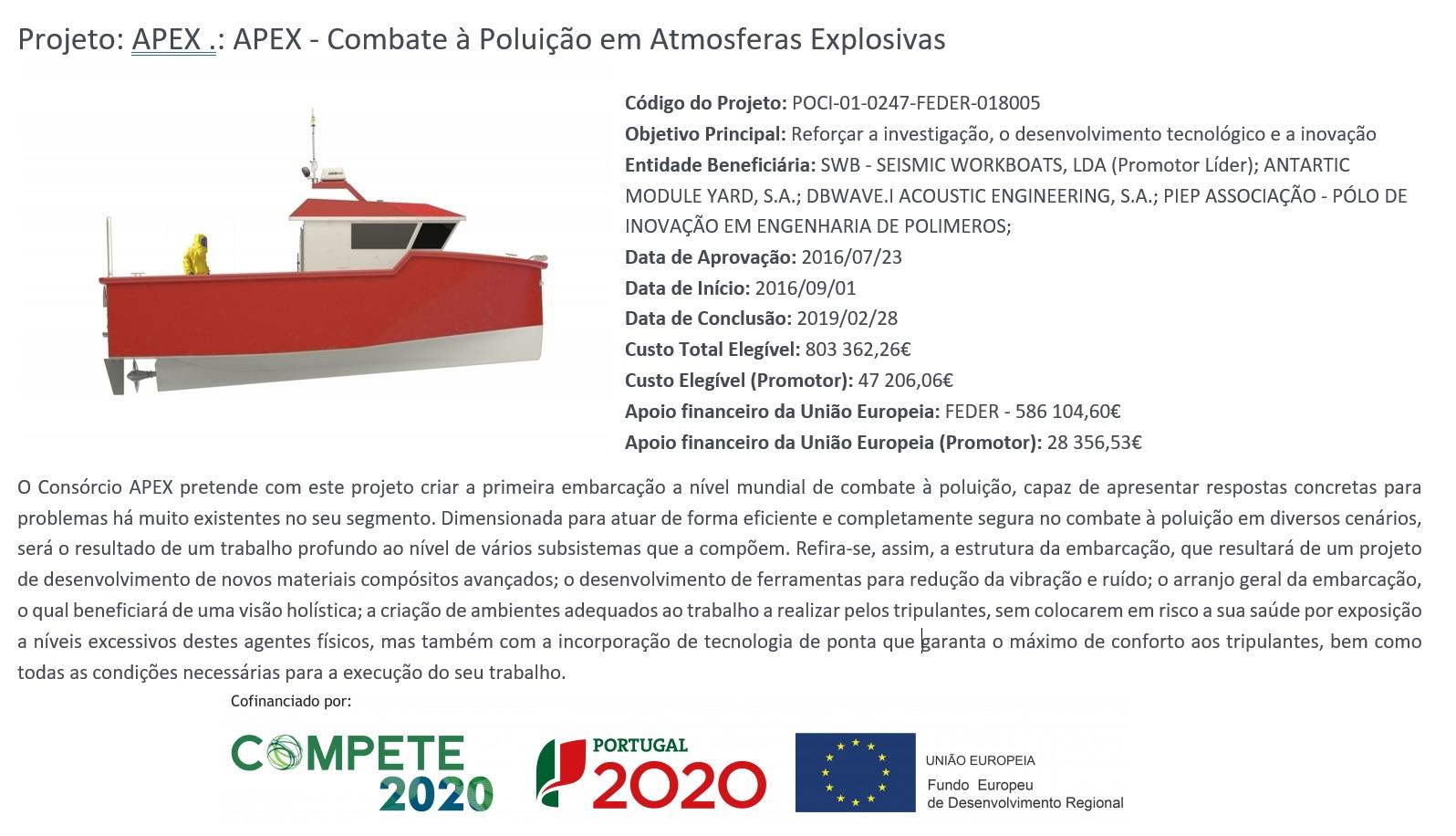 Projeto: APEX .: APEX - Combate à Poluição em Atmosferas Explosivas